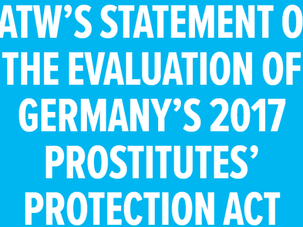 ドイツ2017年売春者保護法（PPA）の『評価報告書』に関するCATWの声明